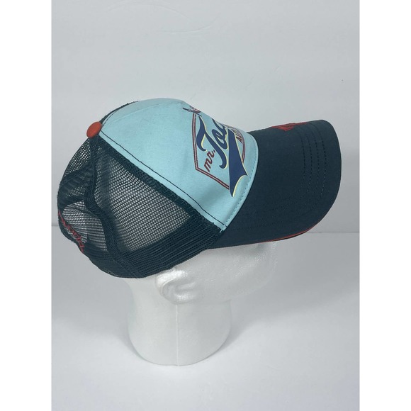 Disney Mr Toad's Auto Repair Hat Blue Adjustable Baseball Cap Adult Mesh Trucker - Picture 3 of 10